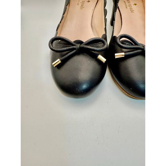 Kate spade Yasmin black ballet heels 6 - Picture 4 of 8